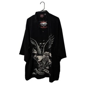 Dragonfly Shirt Mens 5XL Black Roadhouse Eagle Motorcycle Biker Freedom to Ride